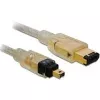 FireWire A/A laidas DeLOCK 1.0 m pilkas