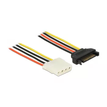Vidinis maitinimo laidas DeLOCK 60137 0,5 m SATA 15 kontaktų Molex 4 kontaktų