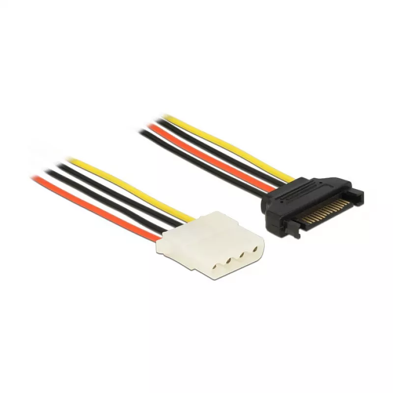 Vidinis maitinimo laidas DeLOCK 60137 0,5 m SATA 15 kontaktų Molex 4 kontaktų