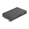 DELOCK Mini Desktop RJ45 6 prievadų Cat.6A ekranuotas skydelis, metalinis, juodas, 80×22×125 mm