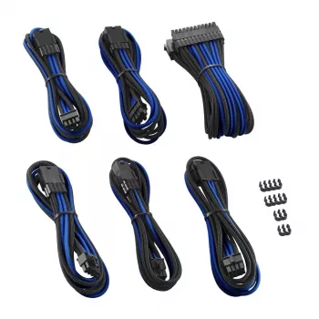 Vidinis maitinimo laidas CableMod CM-PCAB-BKIT-NKKB-3PK-R juodas mėlynas 250 mm