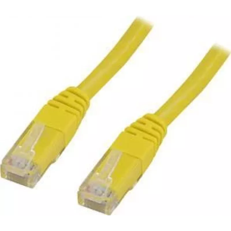 Tinklo kabelis Deltaco UTP Cat6 RJ-45 1 m Geltonas
