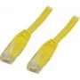Tinklo kabelis Deltaco UTP Cat6 RJ-45 1 m Geltonas