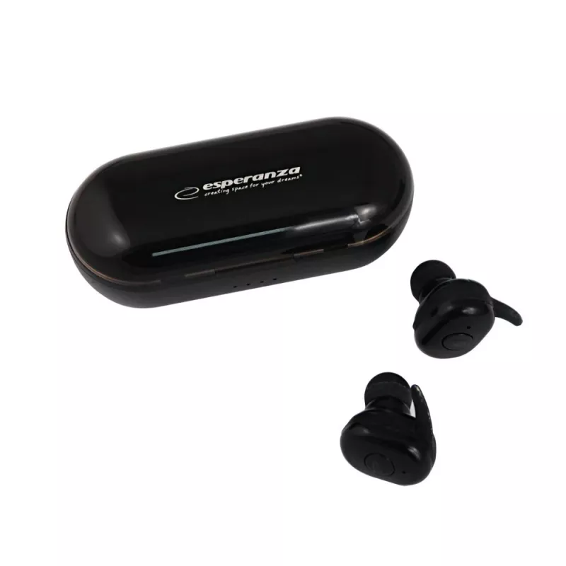 Esperanza TWS CARDERA ausinės belaidės į ausis įdedamos skambučiams / muzikai Bluetooth juodos