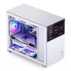 PC korpusas Jonsbo D31 STD baltas — Midi Tower, plieninis, grūdintas stiklas, Micro-ATX/ITX/DTX, 2×2,5 colio + 1×3,5 colio, GPU iki 400 mm, CPU aušintuvas 168 mm
