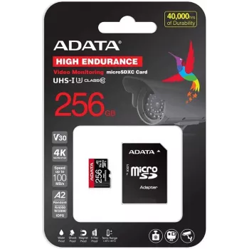 SanDisk - Flash Memory Card - 256 GB - Video Class V30 - UHS-I U3 - microSDXC UHS-I