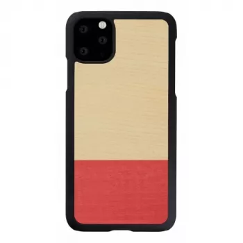man and wood išmaniojo telefono dėklas, pagamintas iš medžio, skirtas iPhone 11 Pro Max — juodos spalvos apsauginis dangtelis