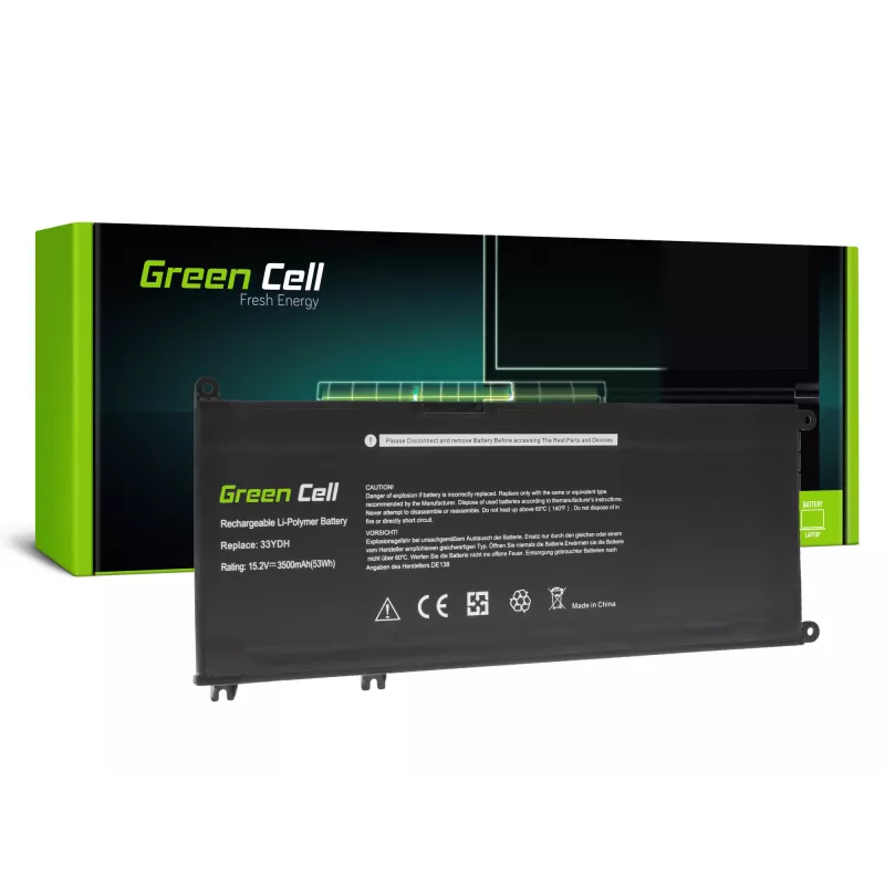 Baterija Green Cell DE138, skirta DELL Inspiron G3 G5 G7 Latitude