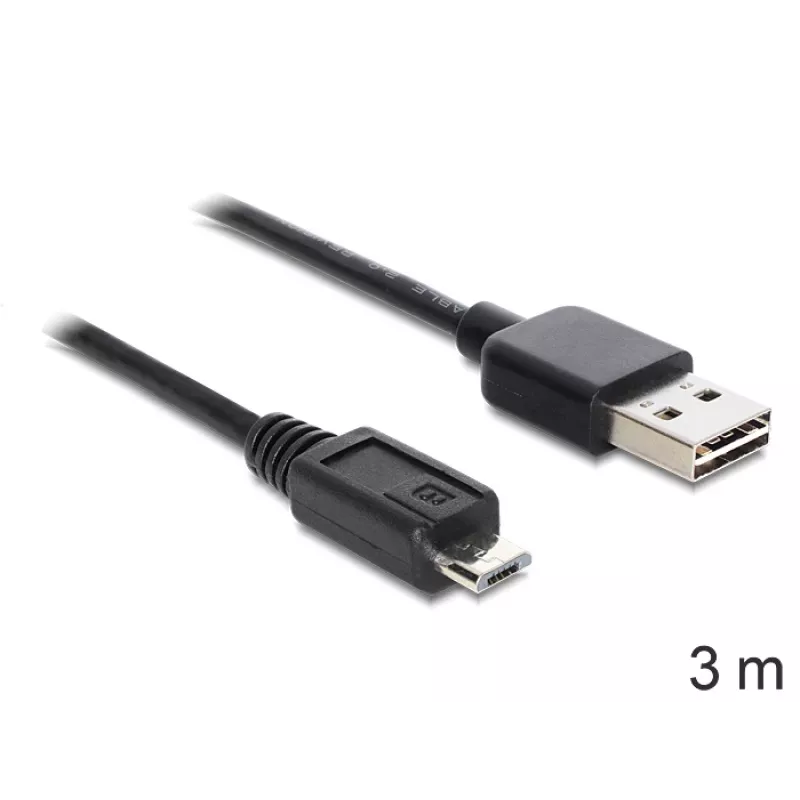 USB laidas DeLOCK EASY-USB 2.0-A - USB 2.0 micro-B 3m