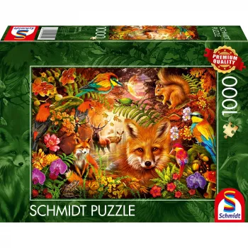 Žiedai, kailis ir plunksnos, dėlionė 1000 dalių