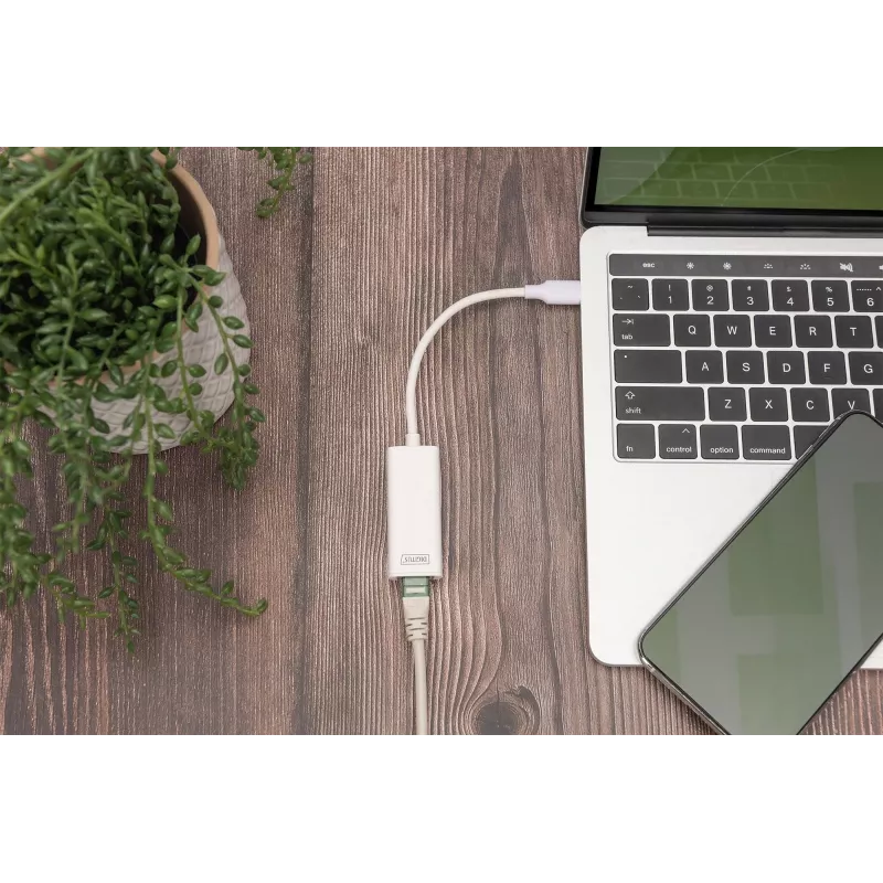 Digitus DN-3024 USB 3.0 adapteris 20 cm 1x USB-C į 1x RJ45 ekranuotas