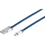 USB kabelis S/CONN 14-50024 USB 2.0 2 m USB A USB C Mėlynas