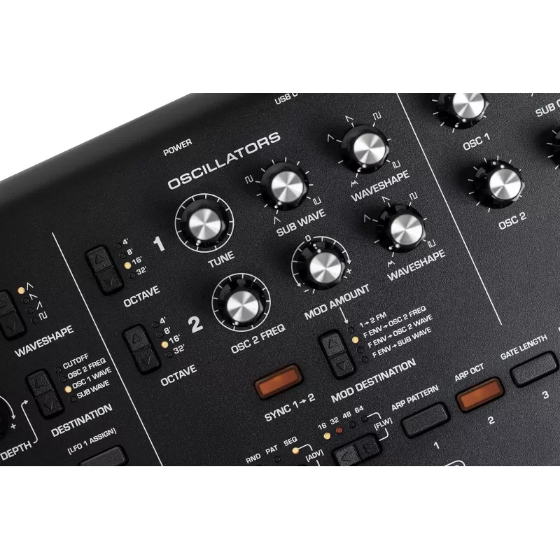 Analoginis sintezatorius Moog MOOG MESSENGER — monofoninis stalinis instrumentas
