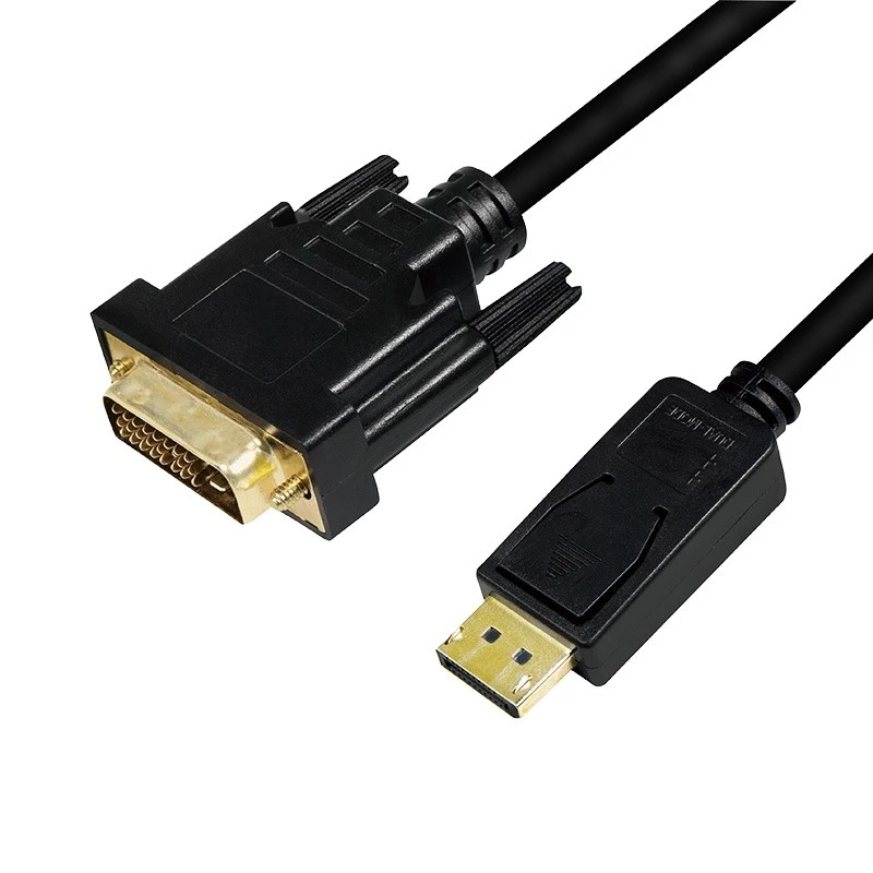 Vaizdo kabelio adapteris LogiLink CV0131 2m DisplayPort DVI juodas