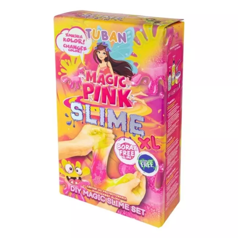 „Pasidaryk pats“ slime rinkinys TUBAN TU3569 — Magic Pink XL, netoksiškas, saugus vaikams