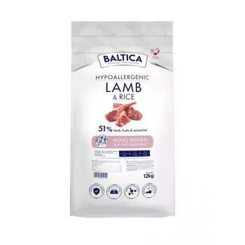 BALTICA NUTRACEUTIC Hypoallergenic Lamb & Rice M 12kg
