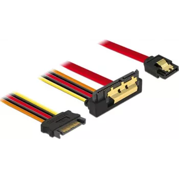 SATA kabelis DeLOCK 85229 0,3 m SATA 7 kontaktų SATA 22 kontaktų Juoda