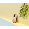 Apsauginis telefono dėklas Man and Wood skirtas iPhone 12 mini — rožinė gėlė juodame fone