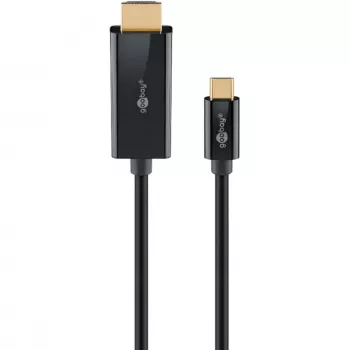 Goobay USB-C į HDMI laidas 4K 60 Hz 1 m juodas - USB-C kištukas > HDMI