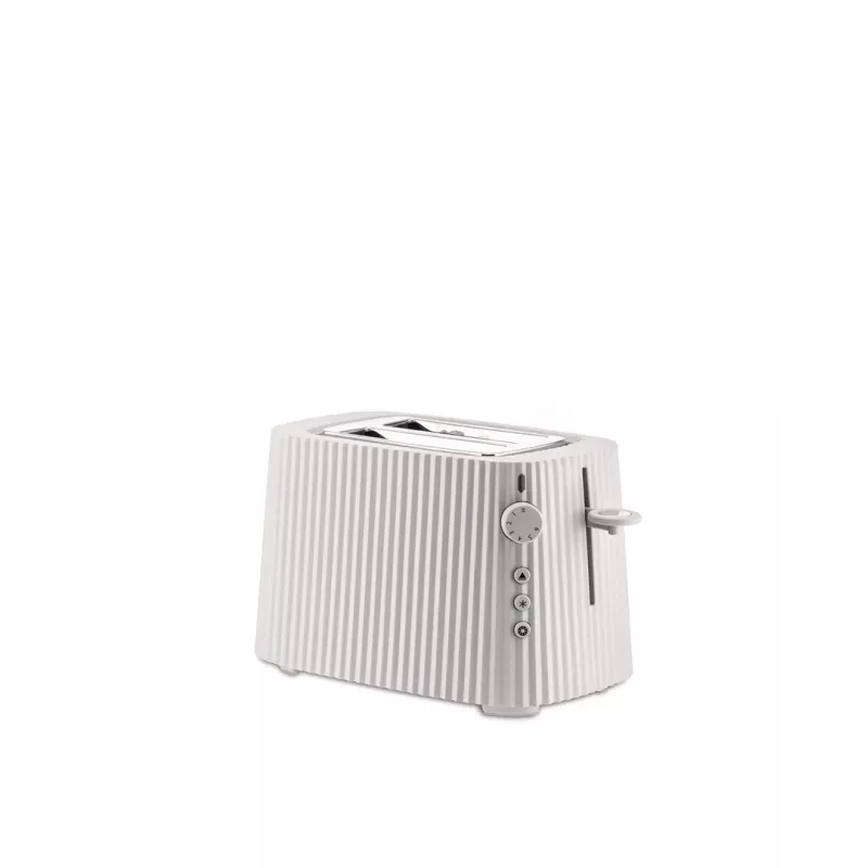Skrudintuvas Alessi MDL08B juodas — Plissé dizainas, 6 skrudinimo nustatymai, riestainių / atšildymo / pakaitinimo funkcijos, 340×185×250 mm