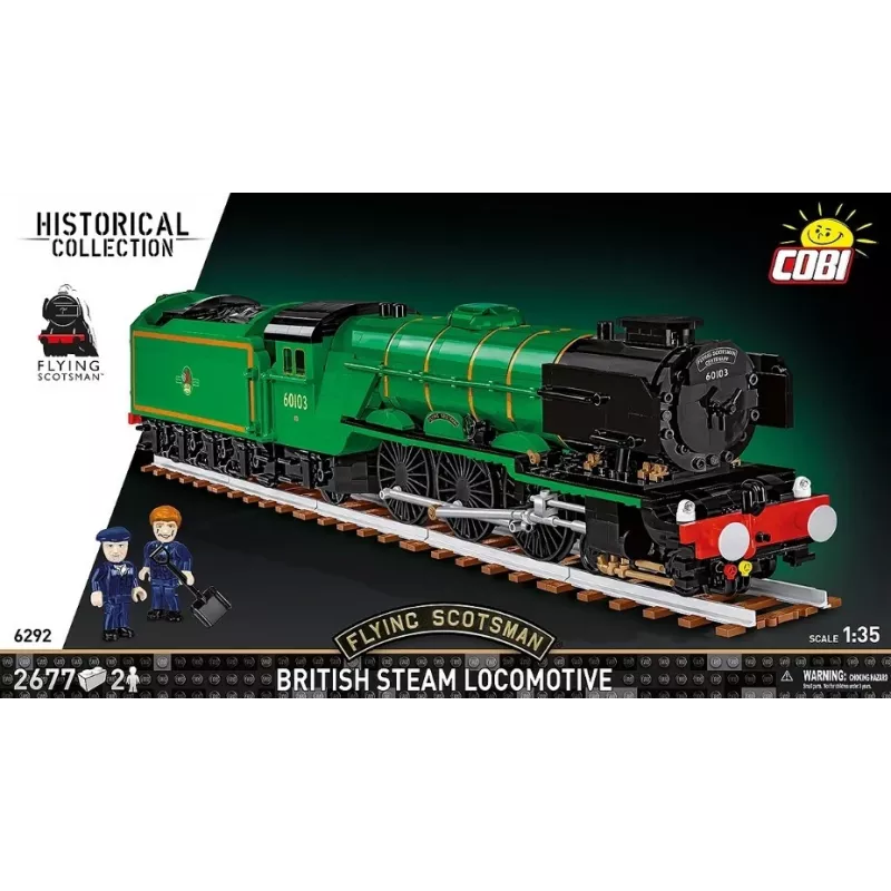 Cobi Building Blocks Train Flying Scotsman modelis COBI-6292 1:48 mastelio, konstruktorius