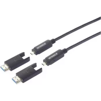 SpeaKa Professional šviesolaidinis HDMI jungiamasis kabelis HDMI-A kištukas HDMI-Micro-D (SP-13597808)