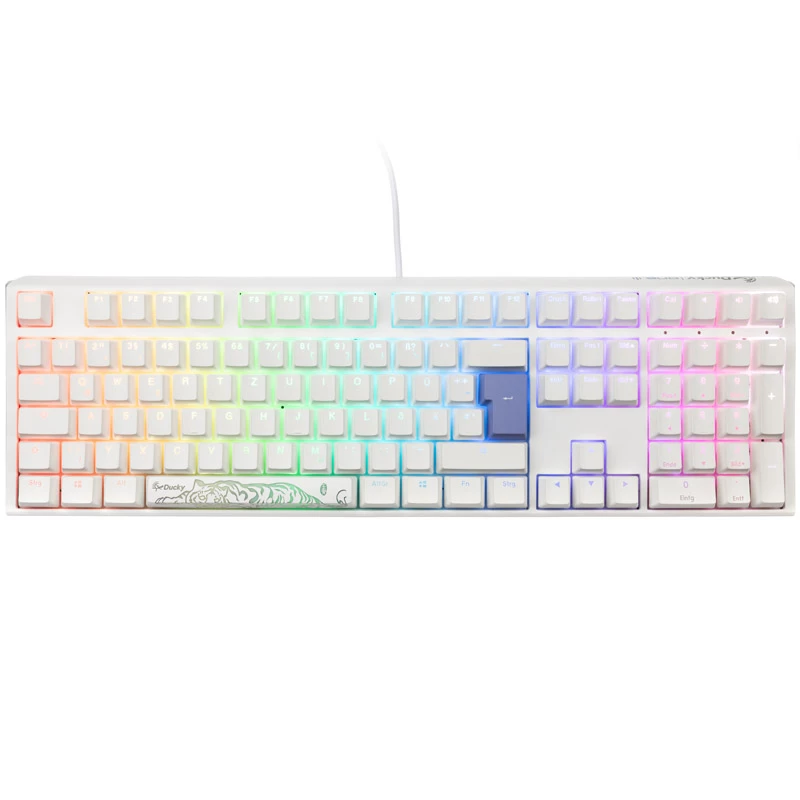 Ducky One 3 Classic Pure White klaviatūra USB vokiška balta (DKON2108ST-PDEPDPWWWSC1)
