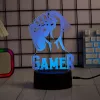 Stalinė LED lempa MANTA SNL122RGB RGB 3D šviesos dekoracija, spalvų kaitos RGB, maitinama per USB