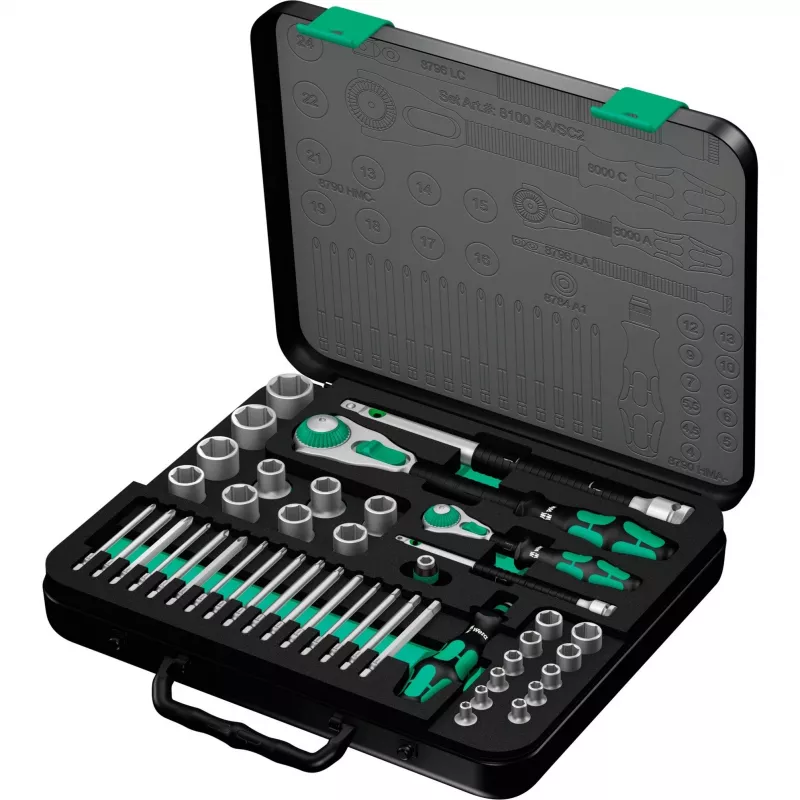 Wera 8100 SA/SC 2 Zyklop Set reketinis atsuktuvas