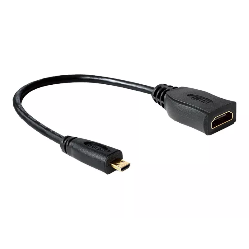 HDMI laidas DeLOCK 65391 0,23 m A tipo į D tipo juodas