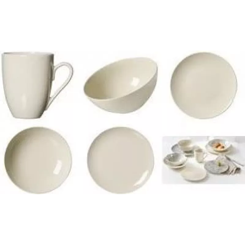 Dinner plate ritzenhoff & breker Cecina Creme 260 mm stoneware dishwasher-safe
