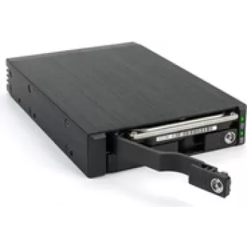 FANTEC MR-25DUAL - mobilus atminties rėmas - 2.5 (6,4 cm) - SATA 6Gb/s / SAS 6Gb/s - juoda