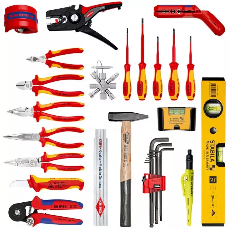 Knipex 00 21 50 E mechanikos įrankių rinkinys 22 įrankiai