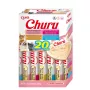 Šlapi kačių skanėstai INABA Churu Variety Box Seafood — 20 x 14 g tūbelės, žuvies pasta, be grūdų, be cukraus ir be glitimo