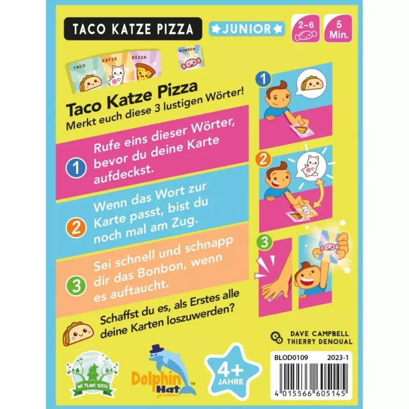 Taco Katze Pizza Junior, kortų žaidimas