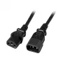 EFB-Elektronik IEC maitinimo prailginimo laidas C14 180° - C13 180°, juodas, 3,0 m, 3 x 1,00 mm² Gamintojas: EFB Elektronik (EK503.3)