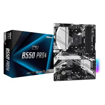 Motininė plokštė ASRock B550 PRO4 AMD B550 Socket AM4 ATX