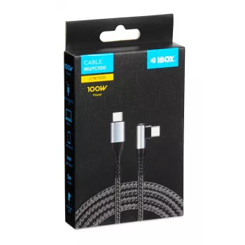 iBox IKUTC100 USB laidas USB 2.0 2 m USB C juodas