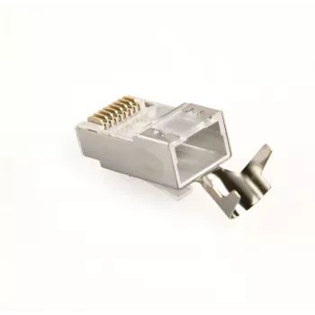 GEMBIRD CAT7 8P8C RJ45 jungtys, paauksuotos 15µm FTP/SFTP, 100 vnt.