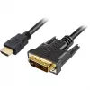 Adapter Cable HDMI > DVI-D (18+1) (black, 1 Meter)