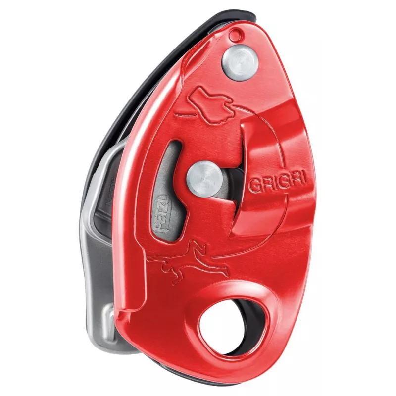Vamzdinis apsaugos įtaisas Petzl GRIGRI – aliuminis ir plienas, 175 g, vienas vnt., raudona/oranžinė