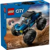 Konstruktorius LEGO City 60402 Mėlynas monstriškasis sunkvežimis su didelėmis padangomis, 148 dalys, 1 minifigūrėlė, amžius 5+