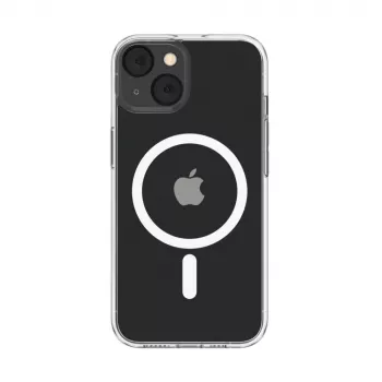 Dėklas SheerForce MagSafe Antimikrobinis skirtas iPhone 13, permatomas