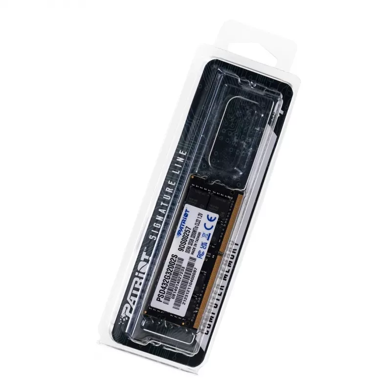 Laptop memory module PATRIOT PSD432G32002S DDR4 32GB 3200MHz 260-pin SO-DIMM 1.2V