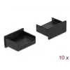 Dulkių apsauginis dangtelis USB Type-A lizdui DeLOCK 64102 juodas 10 vnt.