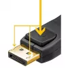 DisplayPort kabelis Goobay 74777 1 m Juodas G-Sync FreeSync