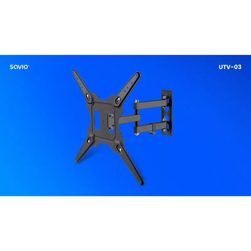 Savio UTV-03 TV laikiklis/stovas 139,7 cm (55) juodas