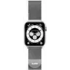 Laut International plieninis kilpinis laikrodžio dirželis 42/44 mm sidabrinis