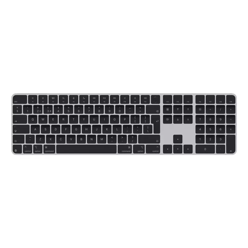 APPLE Magic Keyboard su Touch ID ir skaičių klaviatūra, skirta Mac modeliams su Apple silicon - britų anglų k. - juodi klavišai