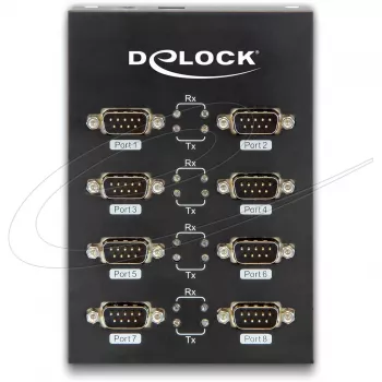 DeLock USB2.0 į 8 x nuoseklųjį adapterį - nuoseklusis adapteris - USB2.0 - RS-232 - 8 prievadai (61860)